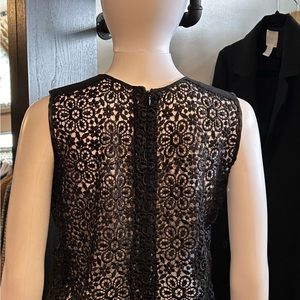 BEAUTIFUL, Black detailed sleeveless top by Emanuel Ungaro  PARIS size S/M